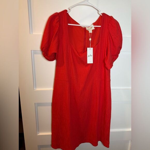 Lilly Pulitzer Vibrant Red Midi Dress - Picture 3 of 10